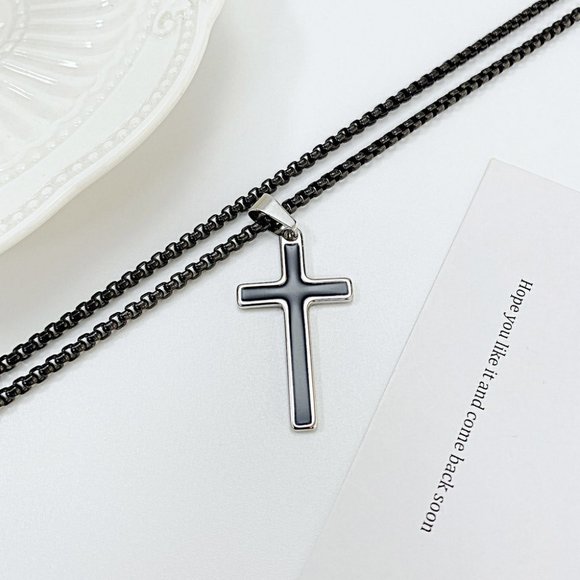 men cross necklace - Picture 3 of 3